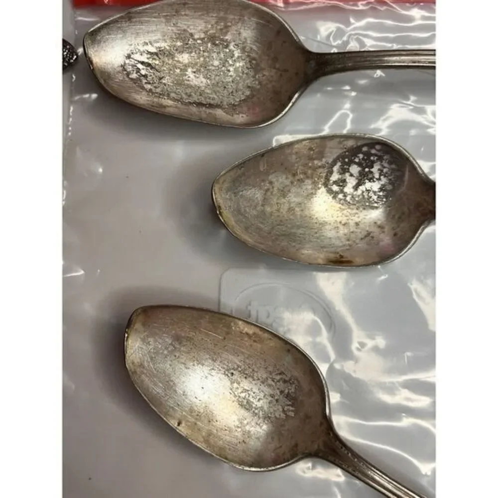 Sheraton Silverplate By Oneida Silver 1910-1942 Silverware 3 Serving Spoons Cpix